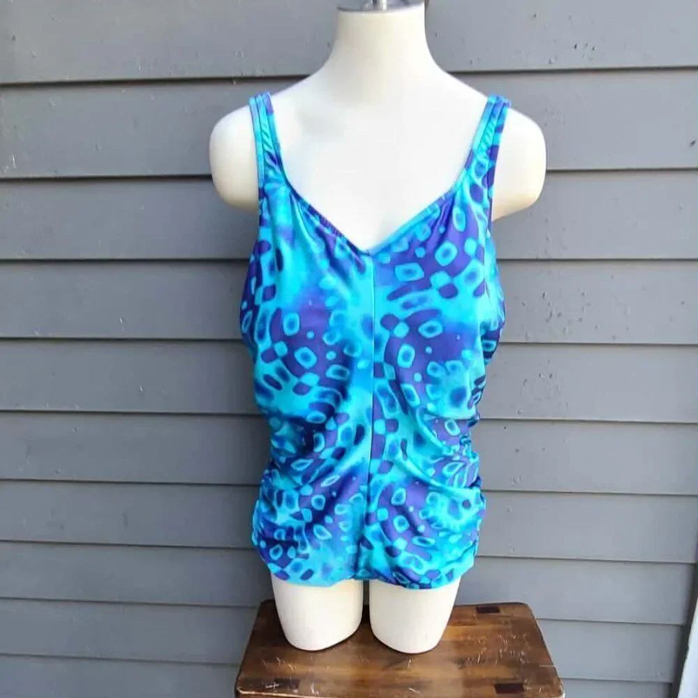 Speedo Blues One Piece Swim Suit size 22